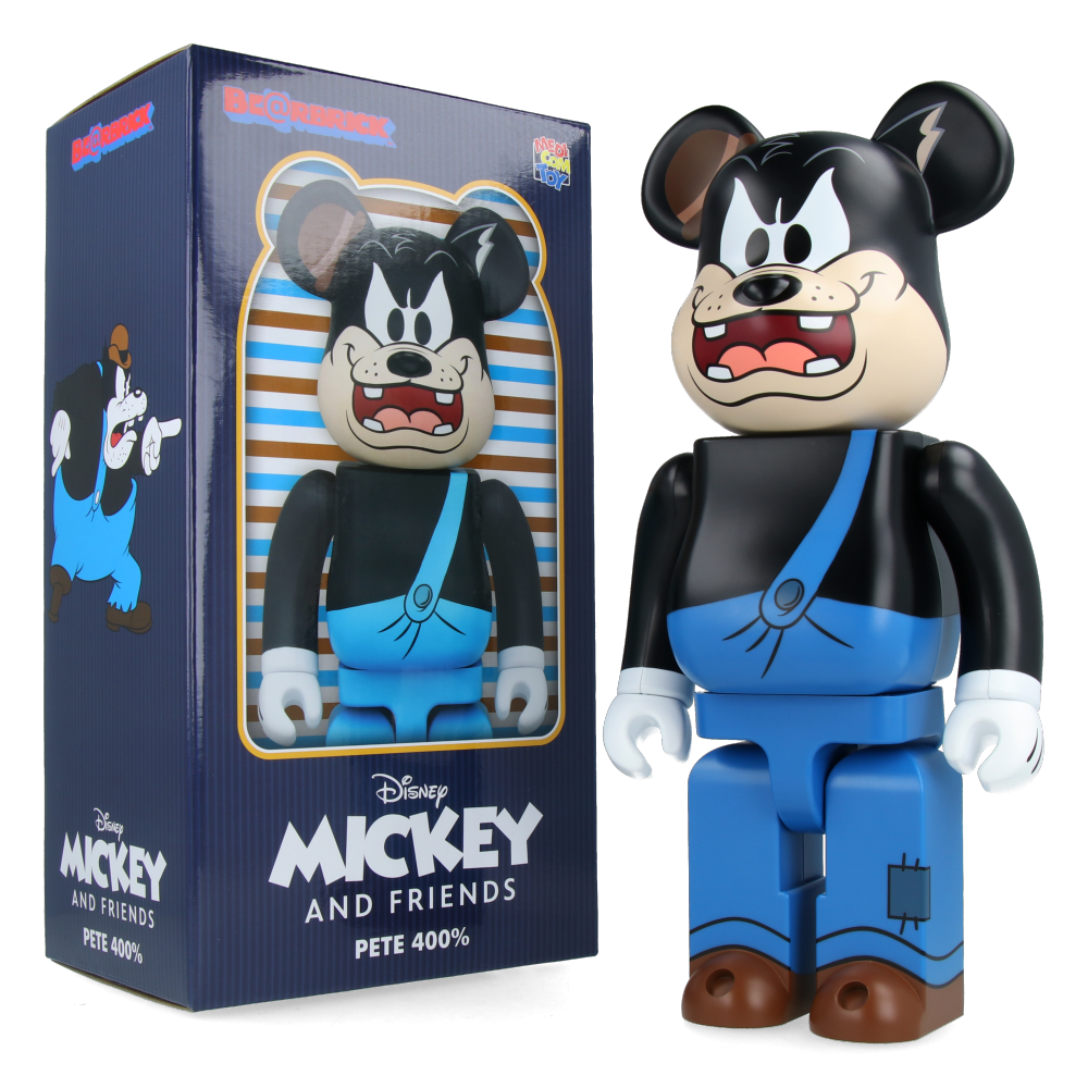 400%  Bearbrick Pete - Mickey Mouse & Friends