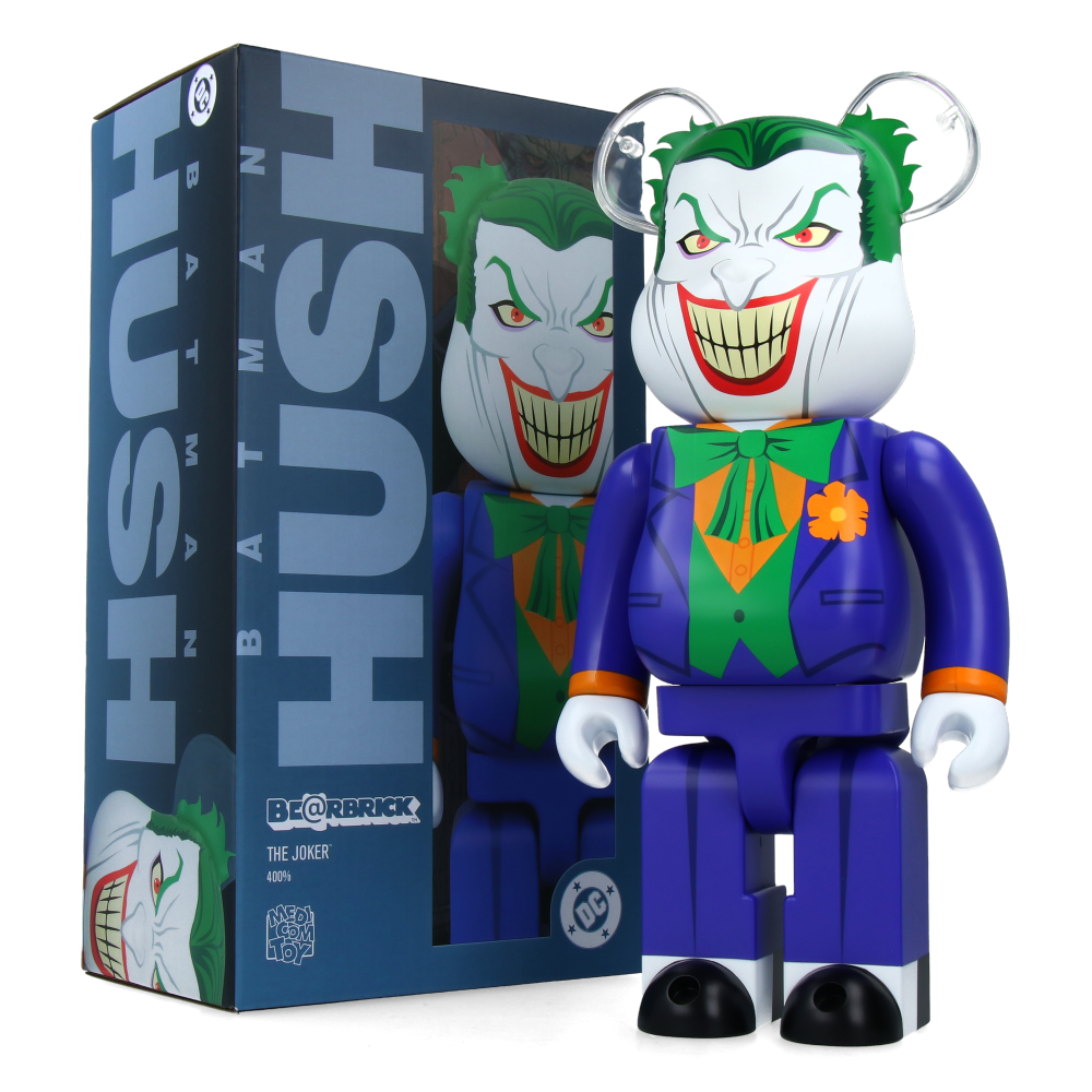 400% Bearbrick The Joker (Batman : HUSH Ver.) - Medicom Toy Figure