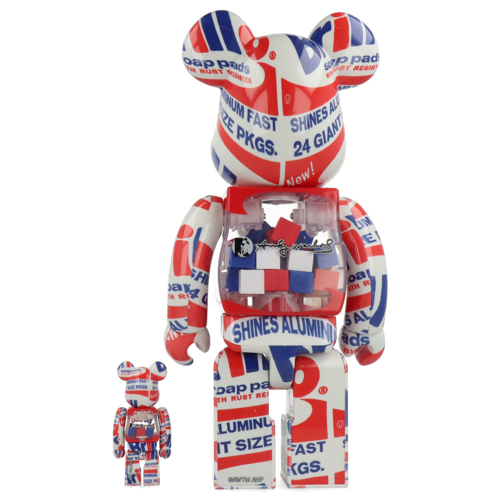 400% + 100% Bearbrick Andy Warhol Brillo 2022