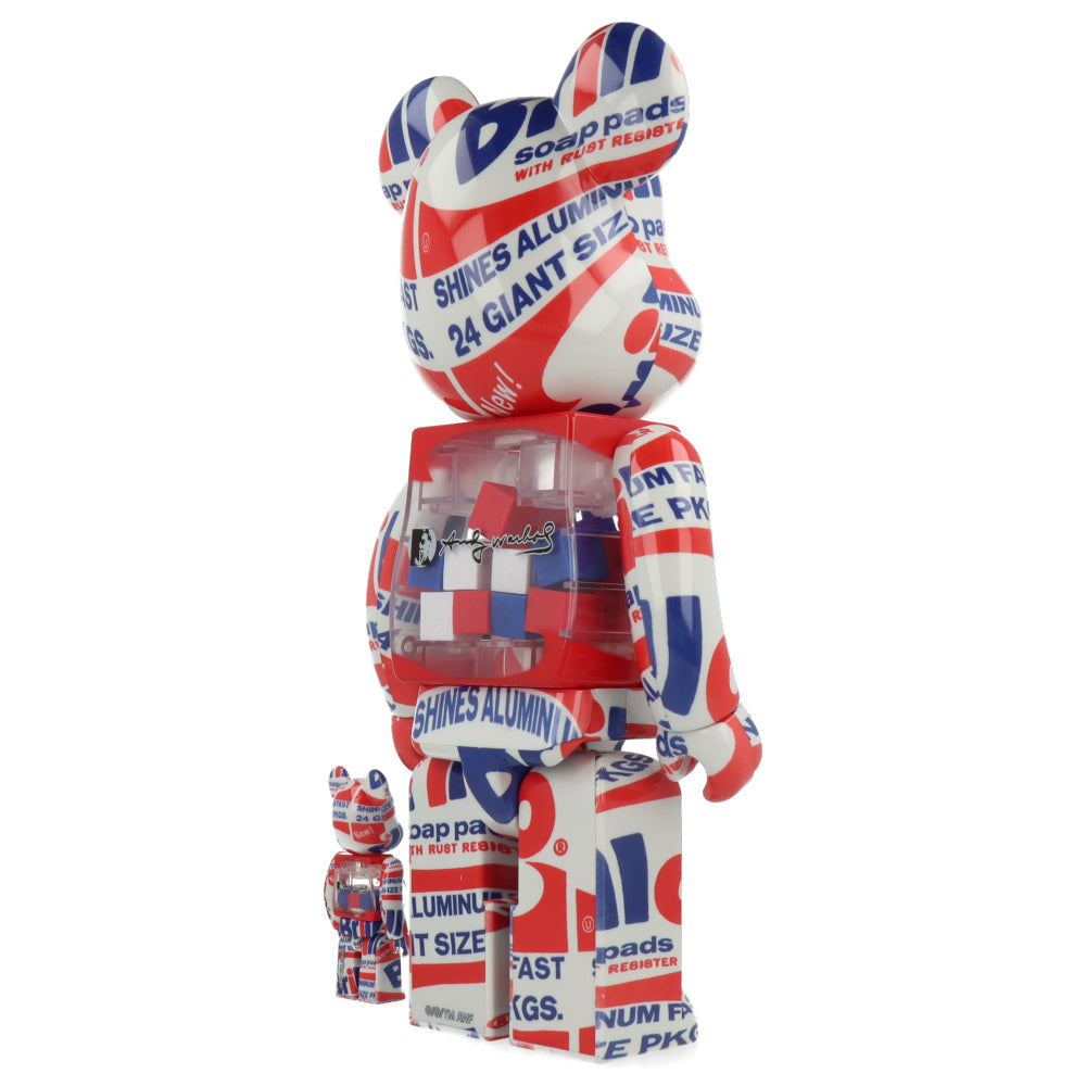 400% + 100% Bearbrick Andy Warhol Brillo 2022