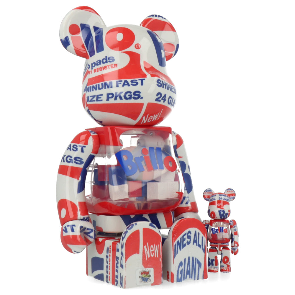 400% + 100% Bearbrick Andy Warhol Brillo 2022