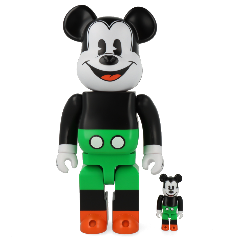 400% + 100% Bearbrick Mickey Mouse 1930's Poster