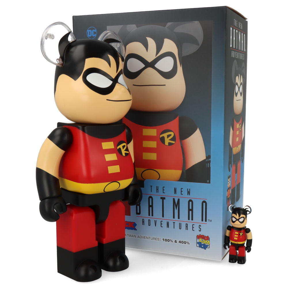 400% + 100% Bearbrick Robin (The New Batman Adventures)