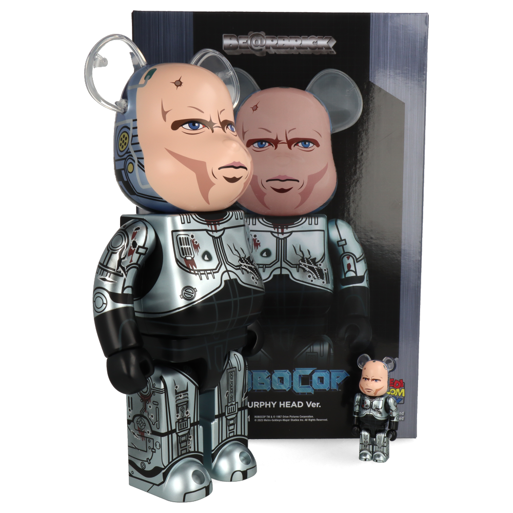 400% + 100% Bearbrick Murphy Head Ver. (Robocop)