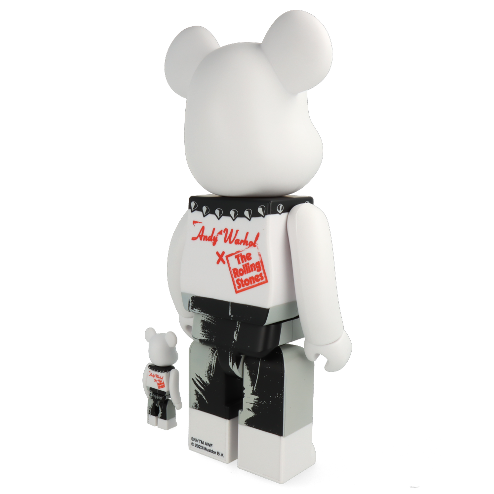 400% + 100% Bearbrick x Andy Warhol x The Rolling Stones (Sticky Fingers)