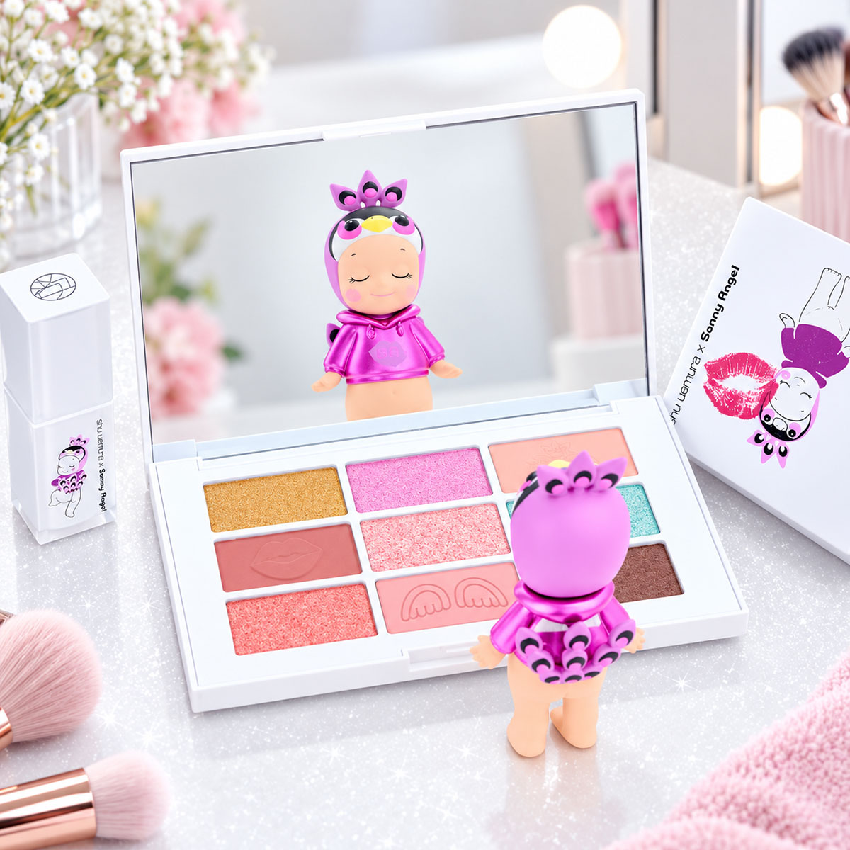 Sonny Angel x shu uemura Makeup Angel Series blind box