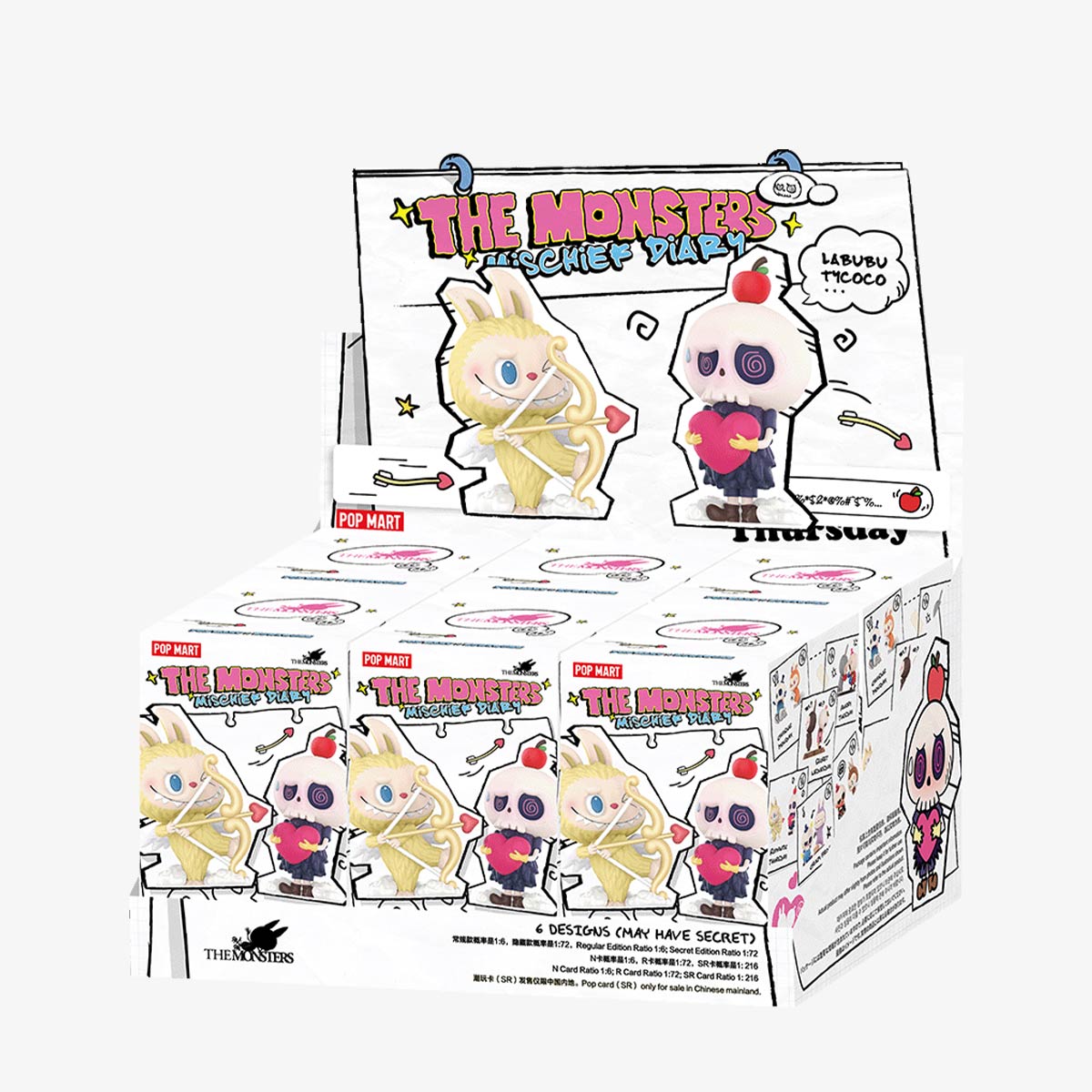 THE MONSTER Mischief Diary Series Figures - Display (6 pcs)