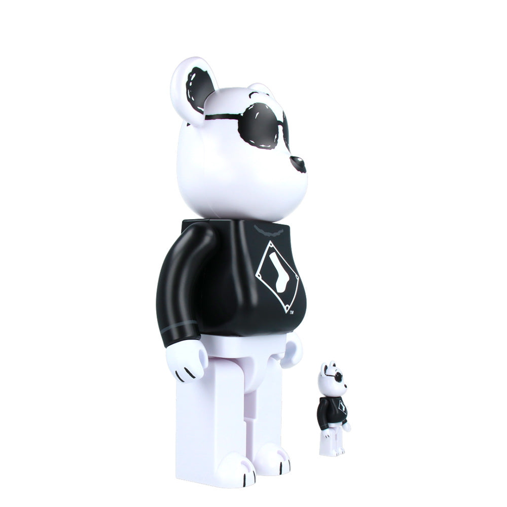 400% + 100% MLB x Bearbrick Snoopy (White Sox)