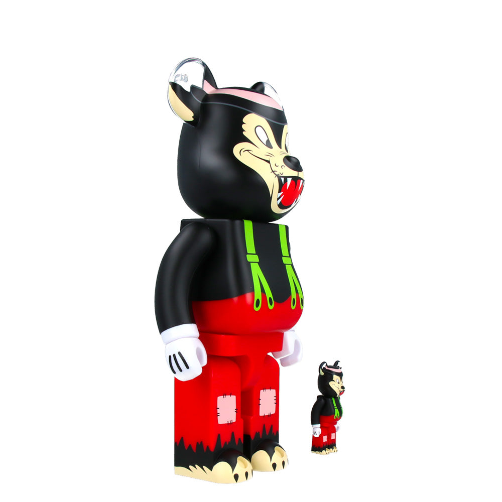 400% + 100% Bearbrick The Big Bad Wolf