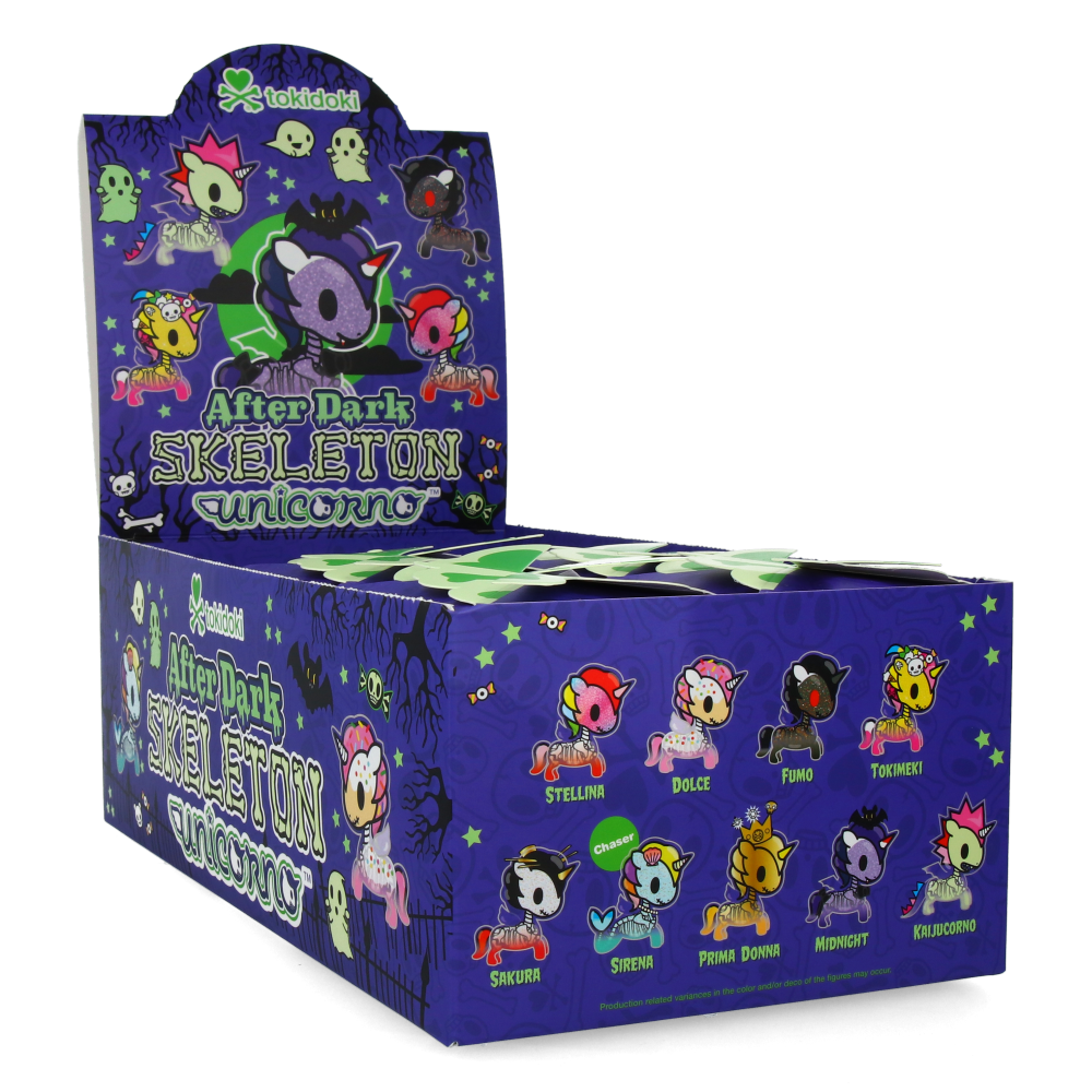After Dark Skeleton Unicorno - Display (8pcs)