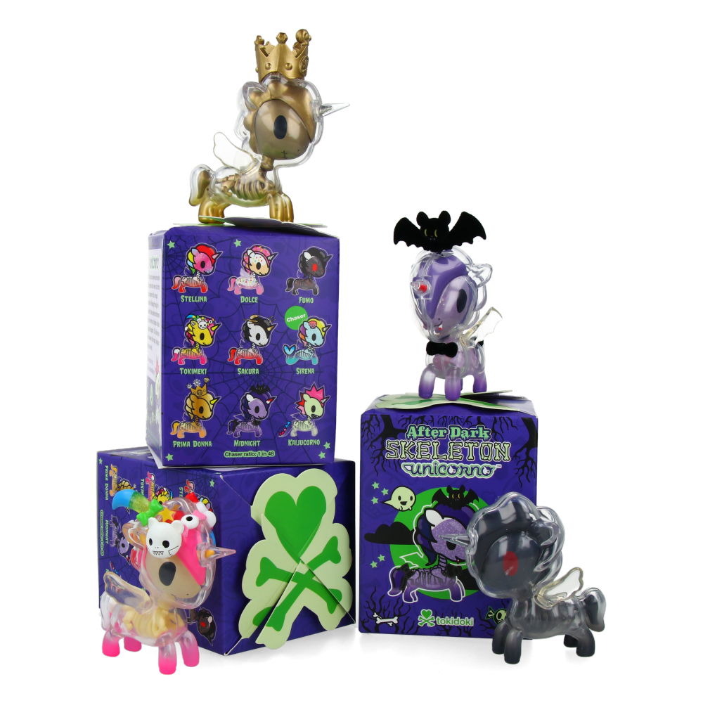 After Dark Skeleton Unicorno - Display (8pcs)