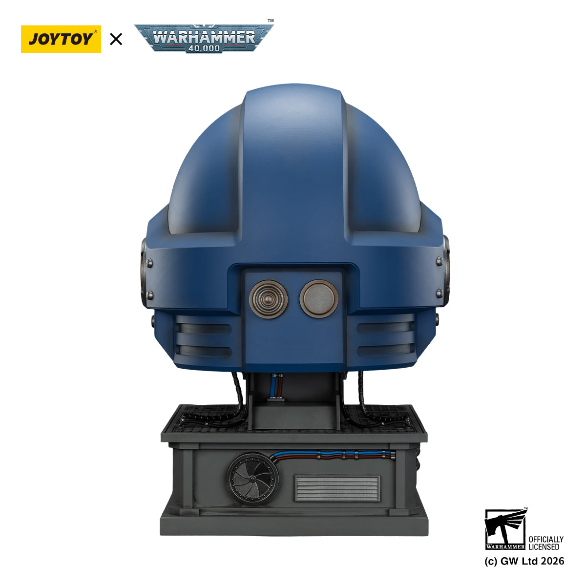 JoyToy X Warhammer 40,000 - Ultramarines Captain MkX Helmet & Stand