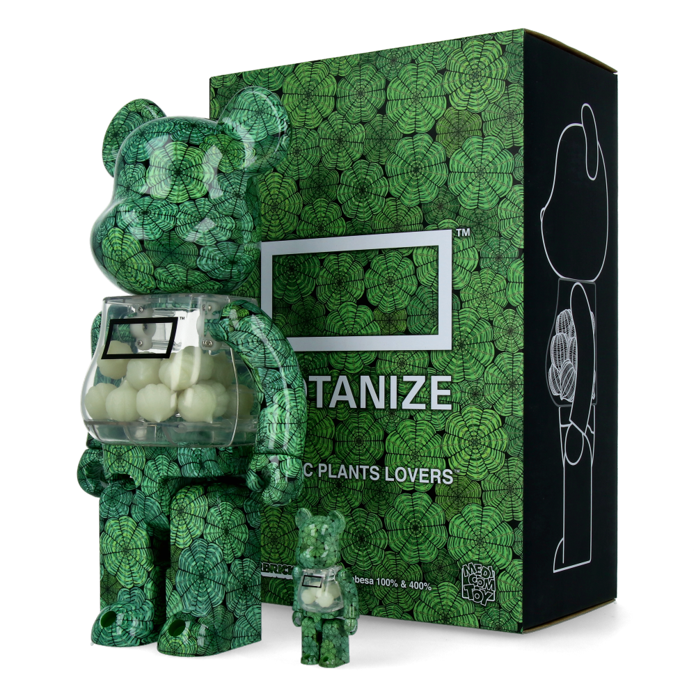 400% + 100% Bearbrick Euphorbia Obesa