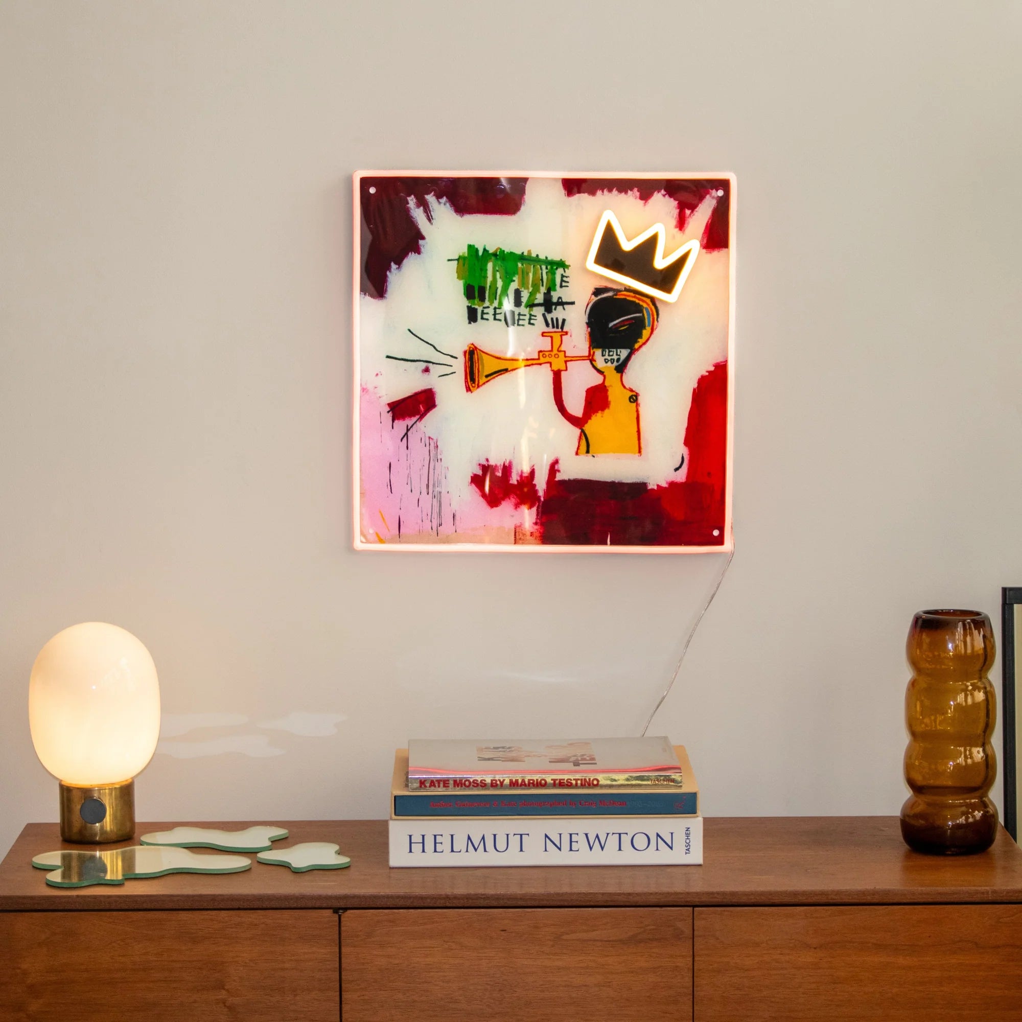 Trumpet Painting YP x Jean Michel Basquiat - Neon LED