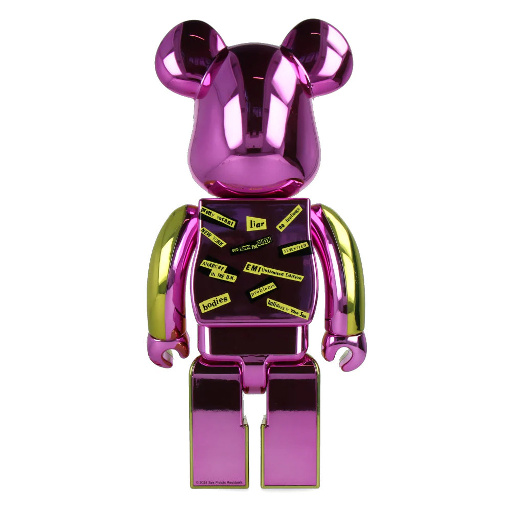 1000% Bearbrick Sex Pistols - Never Mind the Bollocks - Chrome Ver.