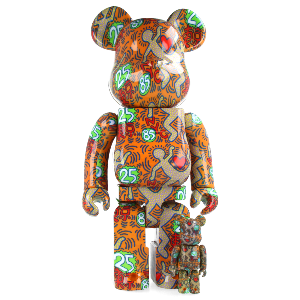 400% + 100% Bearbrick Keith Haring Special BWWT