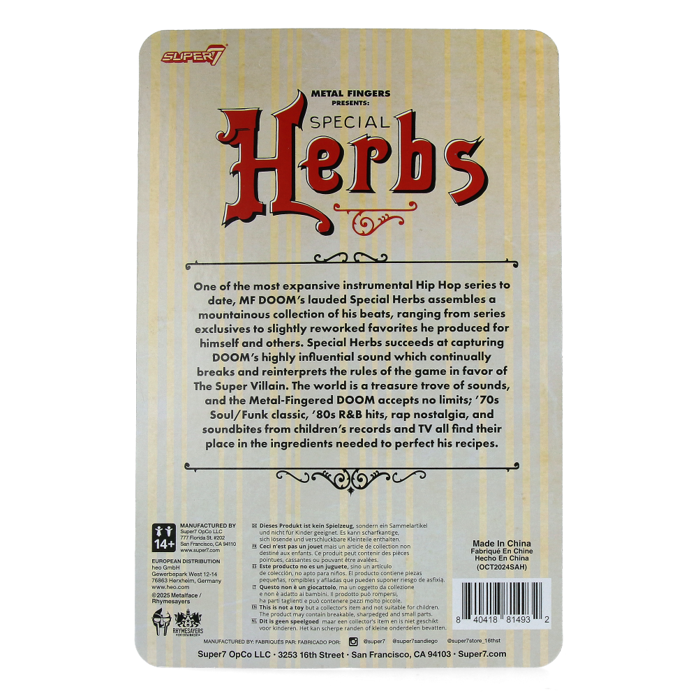 MF Doom Special Herbs - ReAction Figures Wave 4