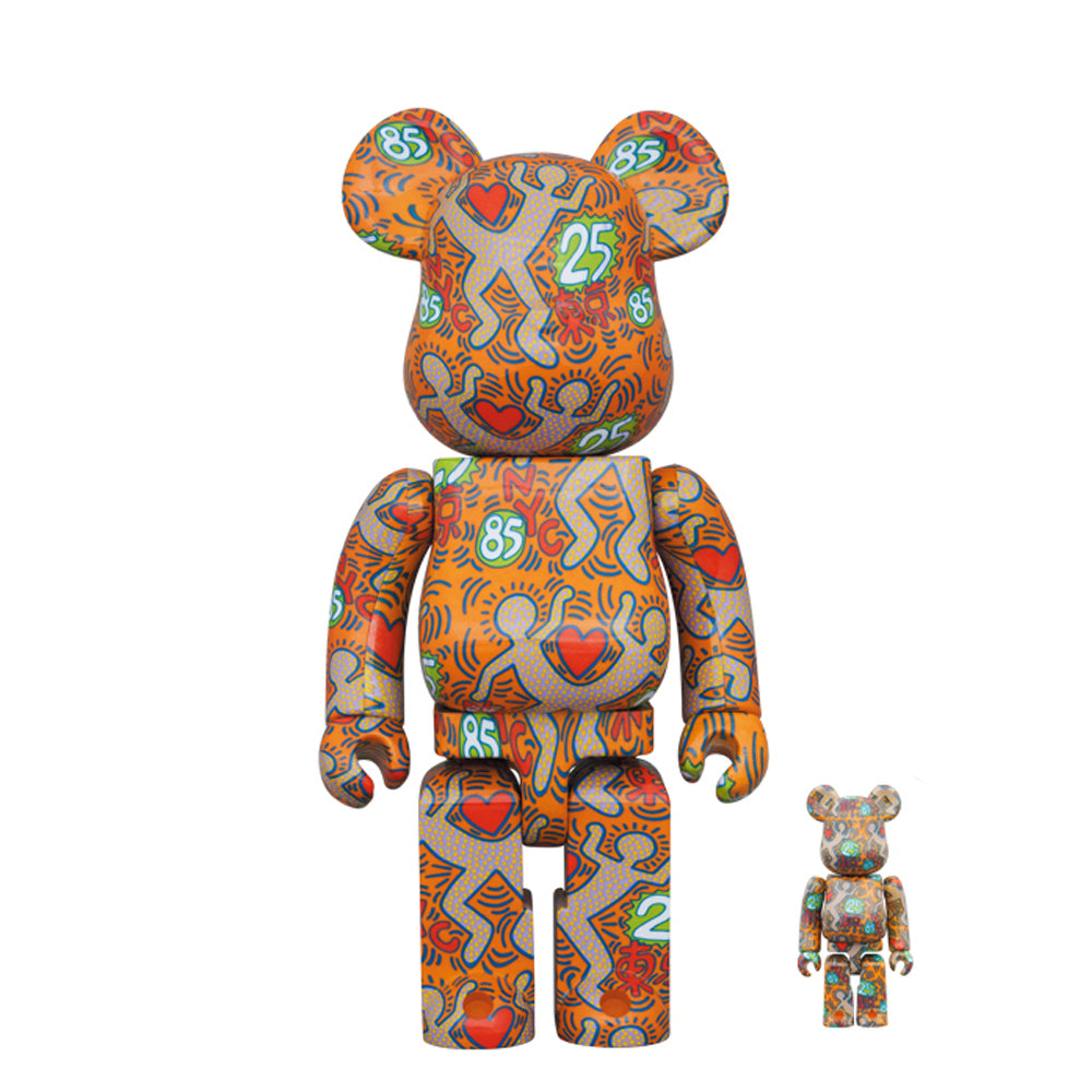 400% + 100% Bearbrick Keith Haring Special BWWT