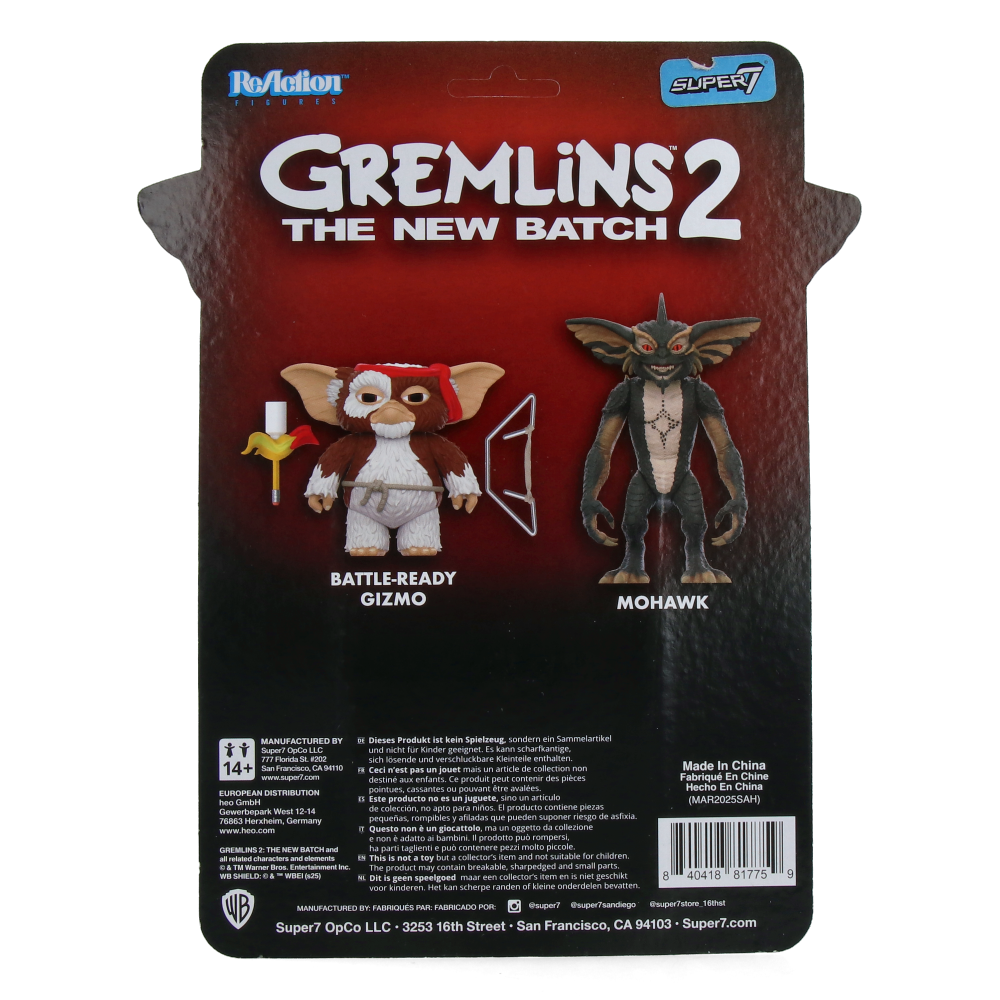 Mohawk (Character Card) - Gremlins ReAction Figures