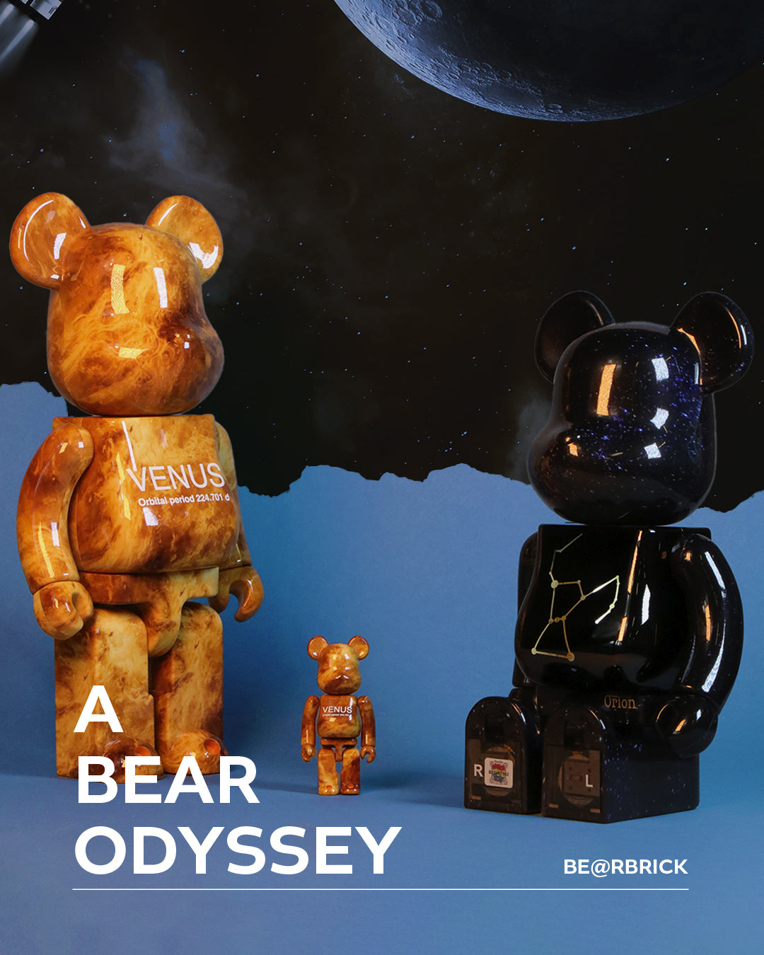 400% Bearbrick Luminescence Orion