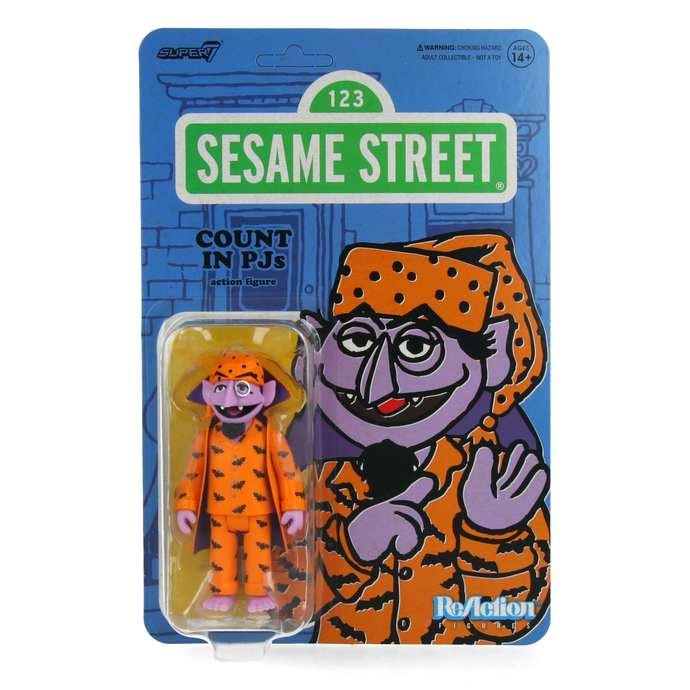 Sesame Street ReAction Figures Wave 6 - Count Von Count (PJs)