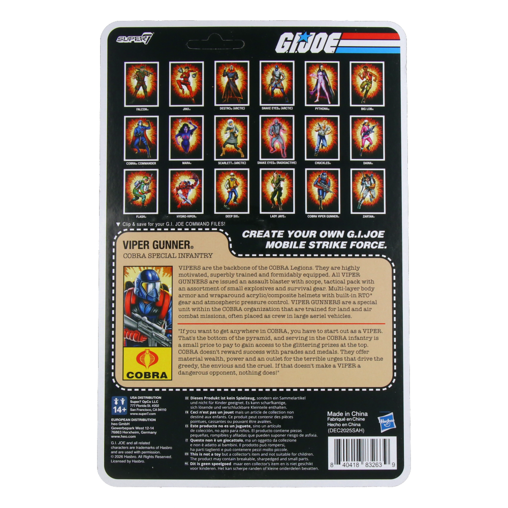 G.I. Joe ReAction+ Wave 7 - Hydro Viper (Comic)