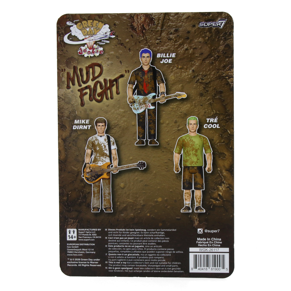 Billie Joe Armstrong - Green Day ReAction Figures Wave 1 (Mud Fight)