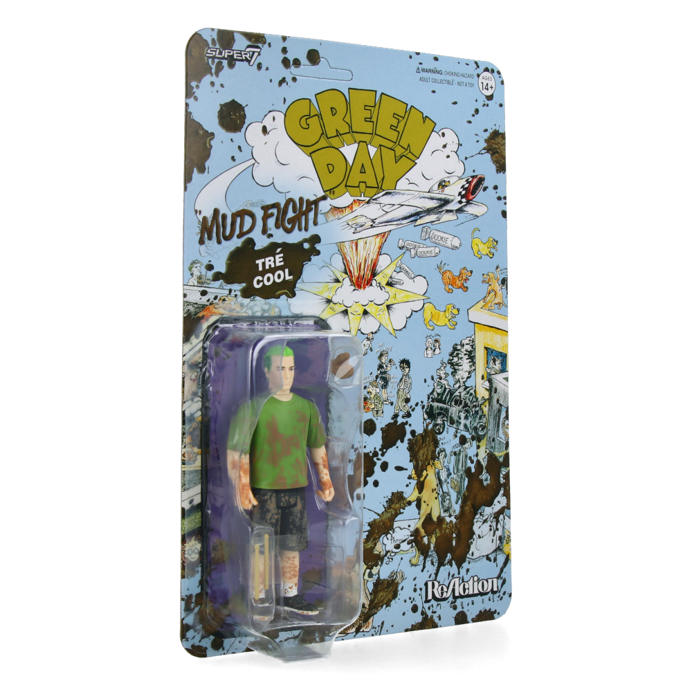 Tré Cool - Green Day ReAction Figures Wave 1 (Mud Fight)