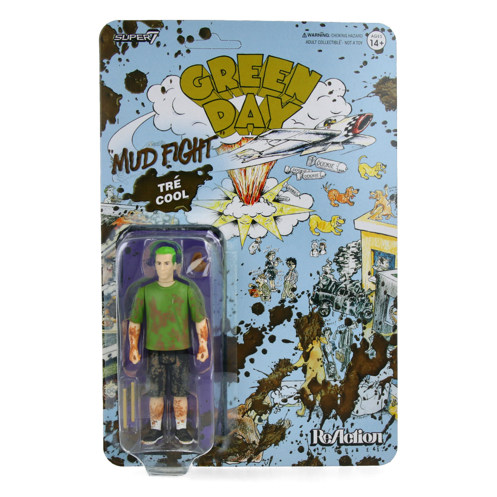 Tré Cool - Green Day ReAction Figures Wave 1 (Mud Fight)
