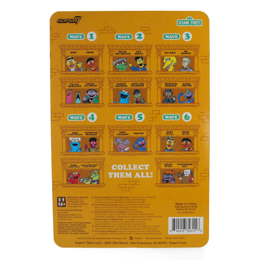 Sesame Street ReAction Figures Wave 6 - Bert (PJs)