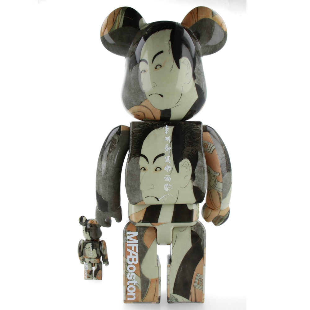 400% + 100% Bearbrick Boston Museum Toshusai Sharaku - Ichikawa Omezo Yakkoippei