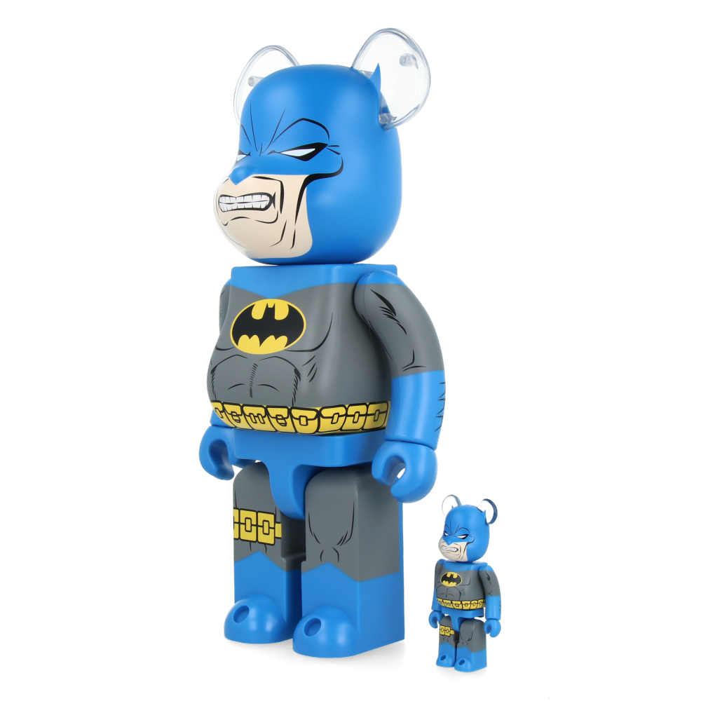 400% + 100% Bearbrick Batman Dark Knight (TDKR Blue Ver.)