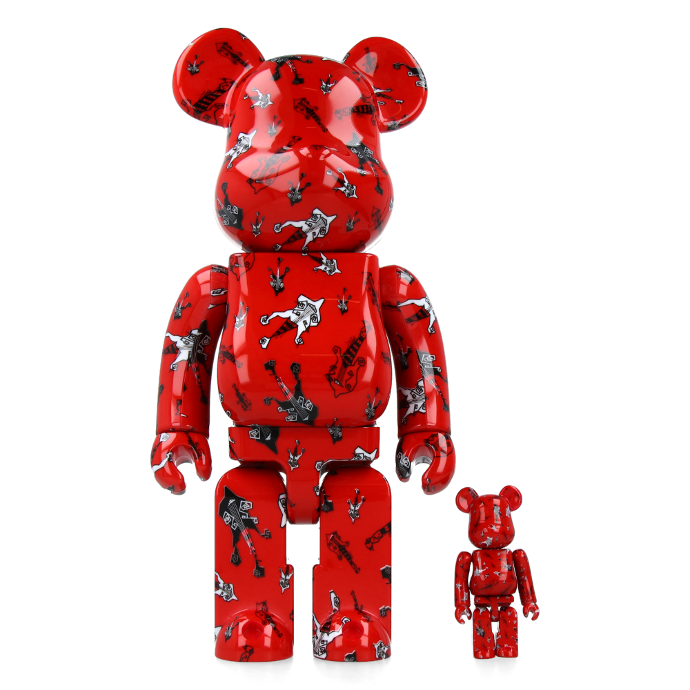 400% + 100% Bearbrick BUCK-TICK Hisashi Imai Red Ver. - Medicom Toy Figure