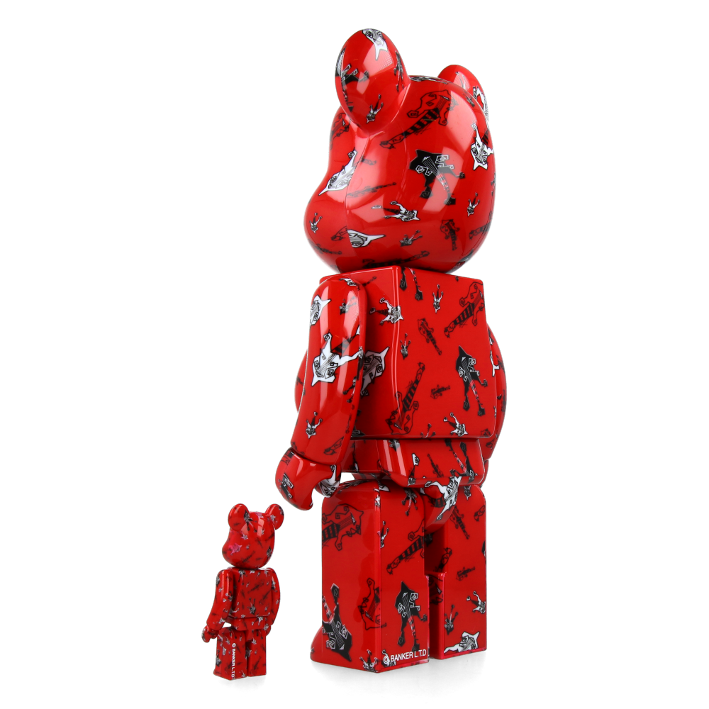 400% + 100% Bearbrick BUCK-TICK Hisashi Imai Red Ver. - Medicom Toy Figure