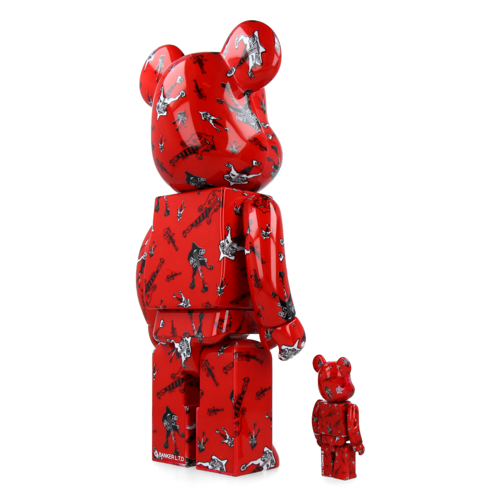 400% + 100% Bearbrick BUCK-TICK Hisashi Imai Red Ver. - Medicom Toy Figure