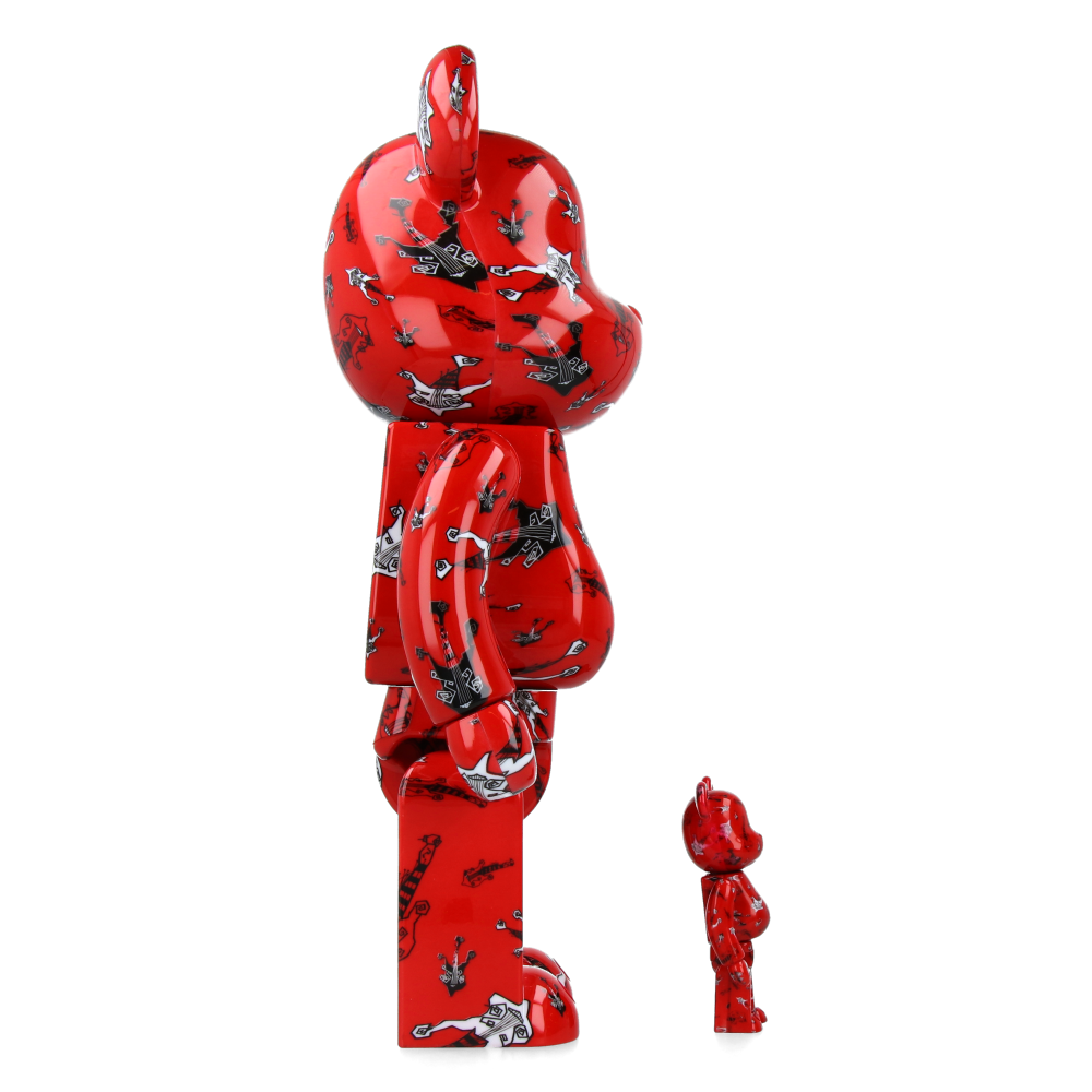 400% + 100% Bearbrick BUCK-TICK Hisashi Imai Red Ver. - Medicom Toy Figure