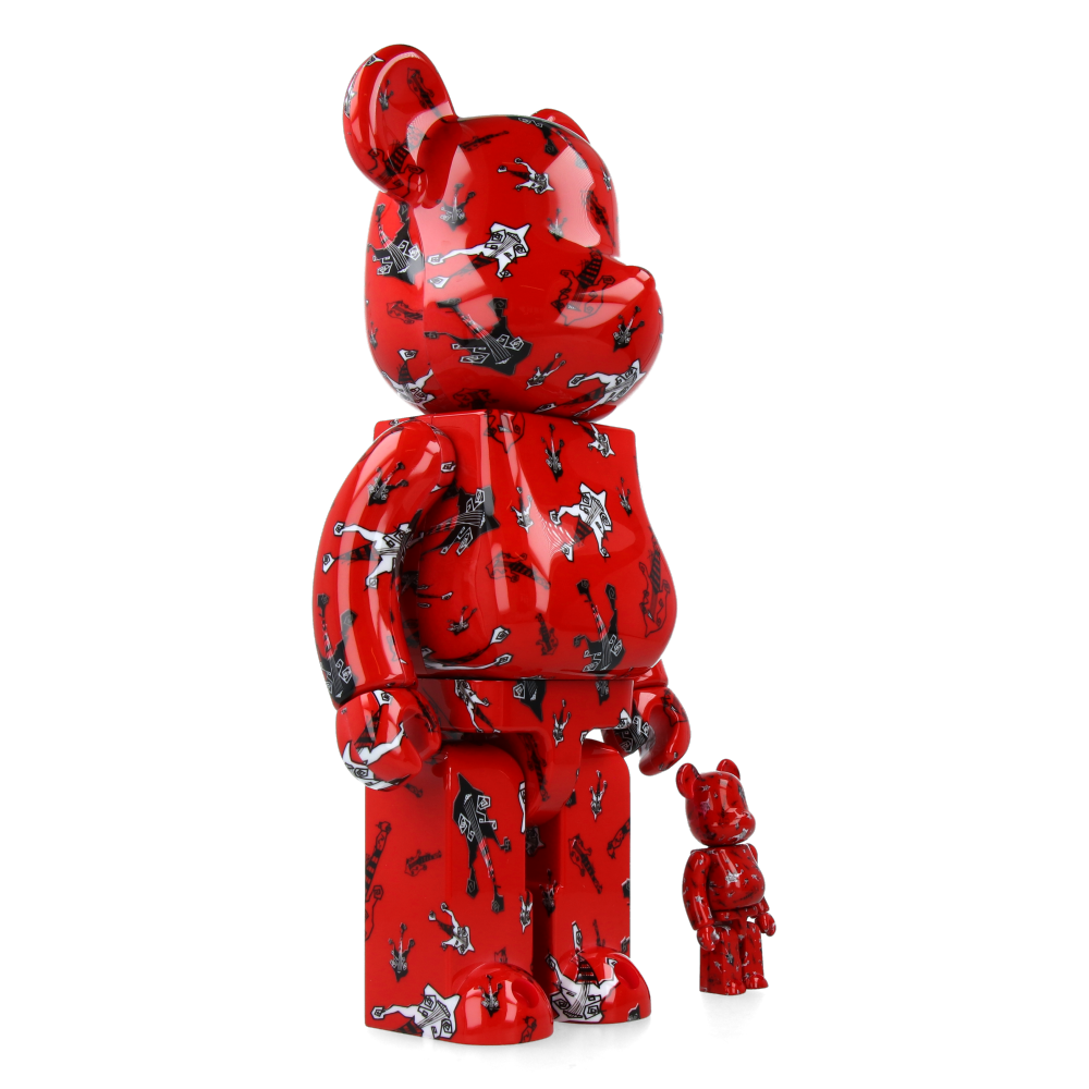 400% + 100% Bearbrick BUCK-TICK Hisashi Imai Red Ver. - Medicom Toy Figure