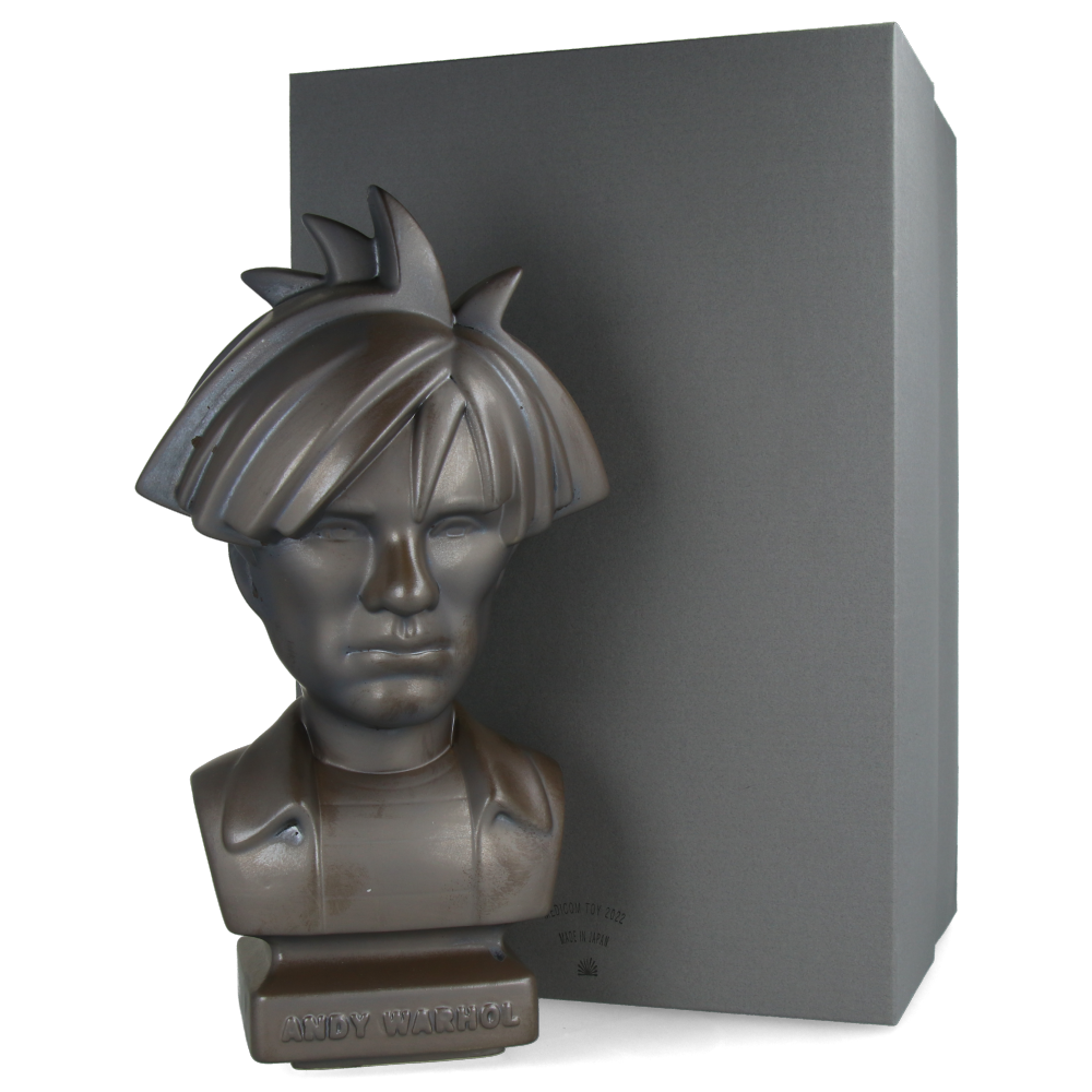 CERAMICK Andy Warhol Bust 80s ASH GOLD