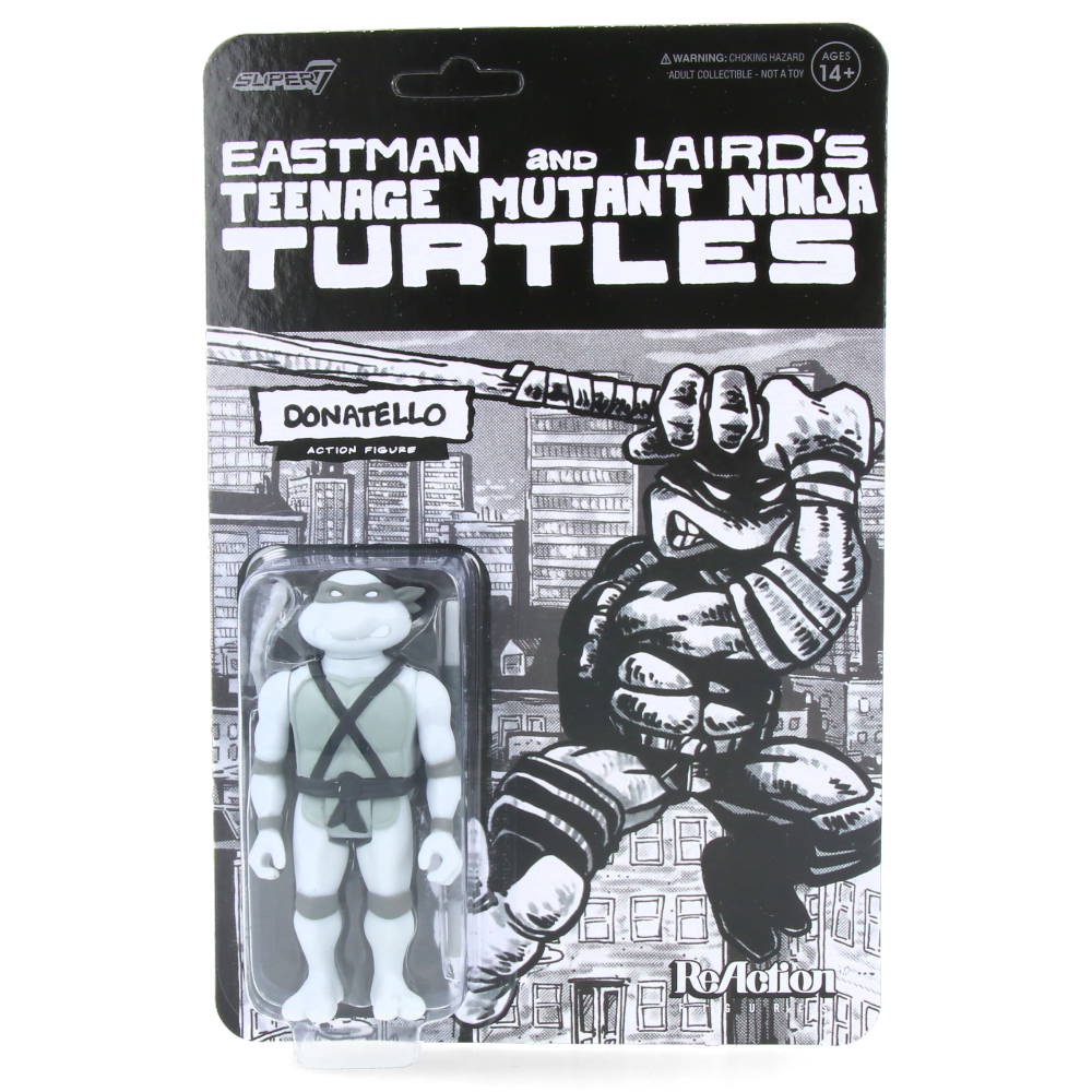 Donatello (Comic Greyscale) - Tortues Ninja - ReAction Figures Wave 9