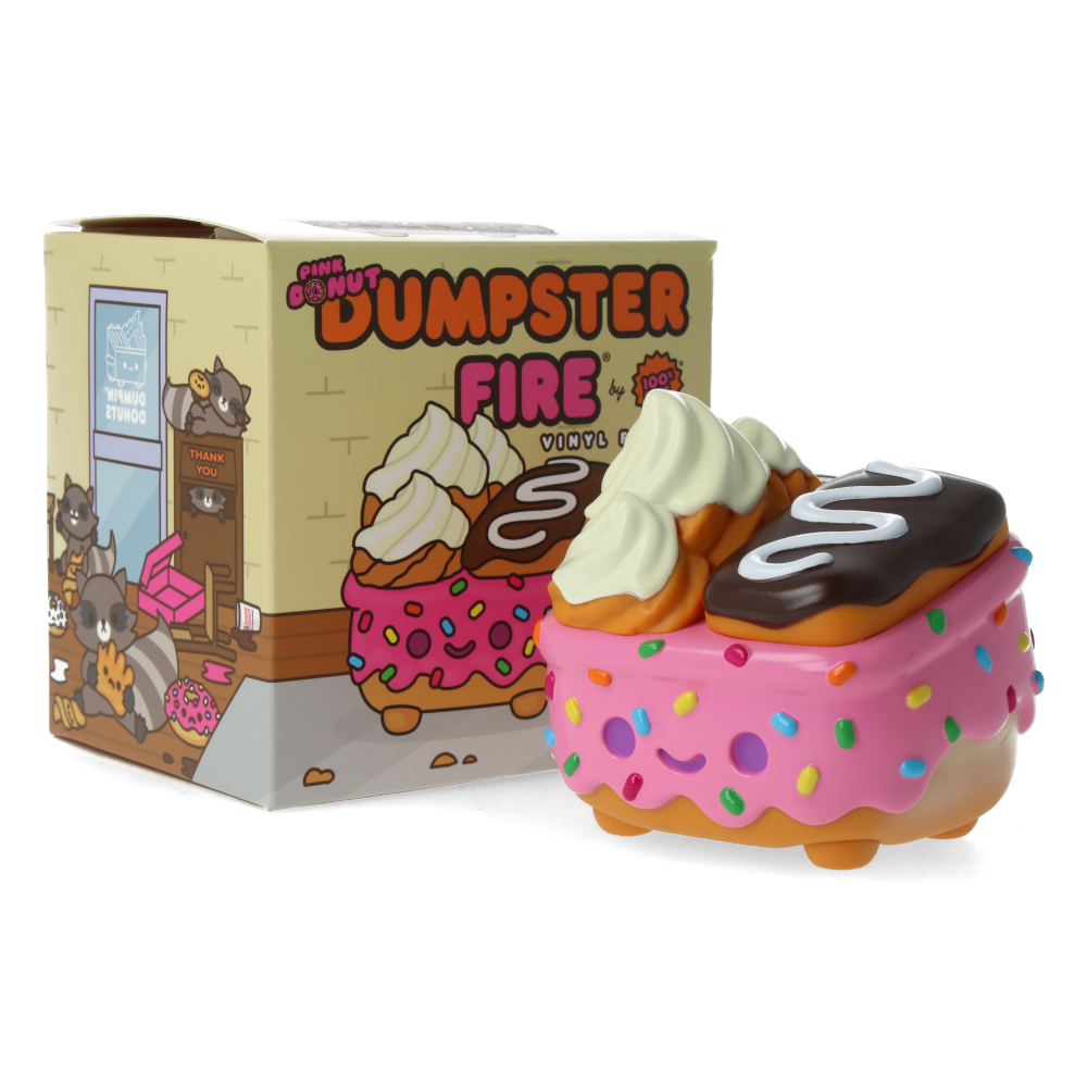 Dumpster Fire - Donut Pink Vinyl Figure