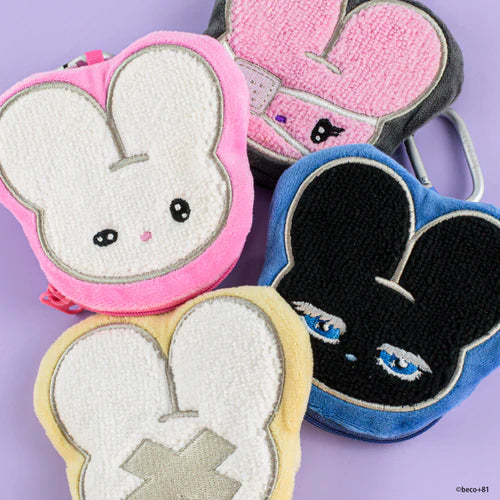 Beco+81 Shirimimi Rabbit Face Pouch