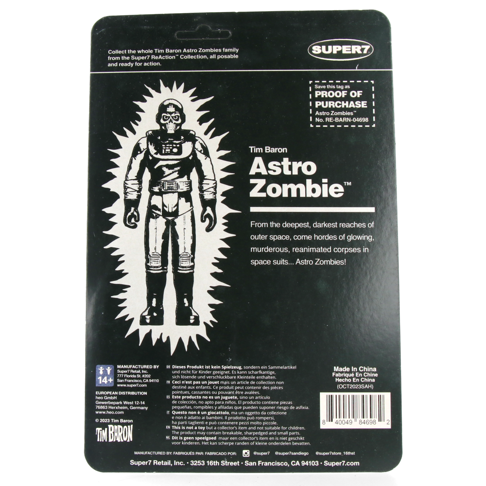 Astro Zombie (Glow) - Astro Zombie ReAction Figures Wave 4