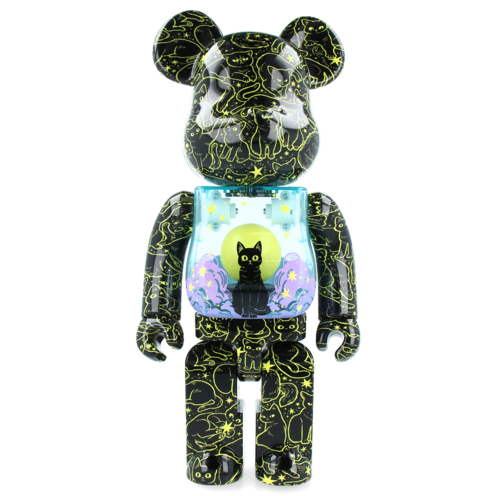 400% Bearbrick Cat in the Night Sky Hikari Bambi Medicom Toy