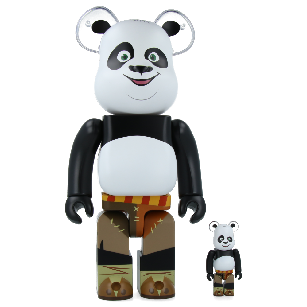 400% + 100% Bearbrick Kung Fu Panda