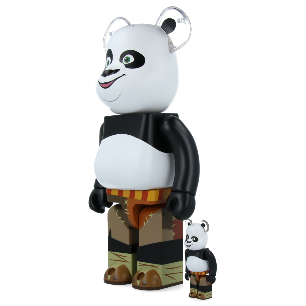 400% + 100% Bearbrick Kung Fu Panda