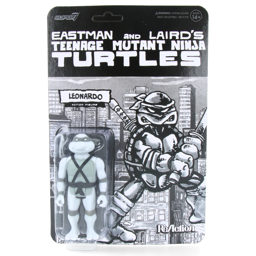 Leonardo (Comic Greyscale) - Teenage Mutant Ninja Turtles - ReAction Figures Wave 9
