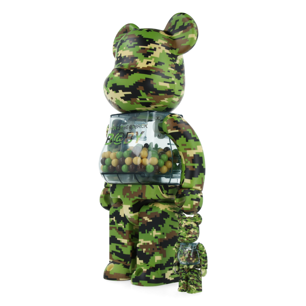 400% + 100% Bearbrick My First Baby Digital Camo