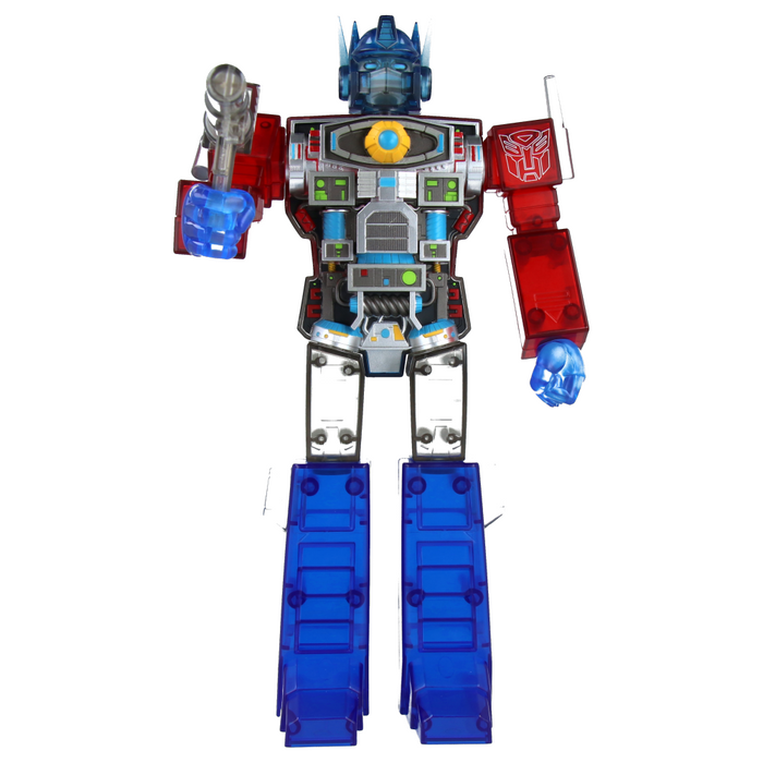 Optimus Prime (Clear Red / Blue) - Transformers Super Cyborg - Super7