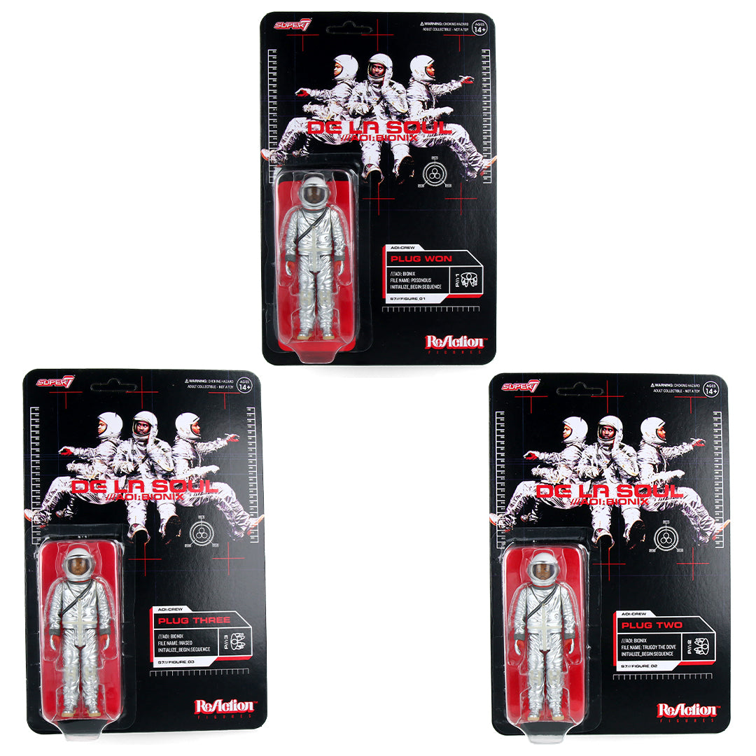 Bundle De La Soul ReAction Figures Wave 2 - AOI: Bionix (3pcs)