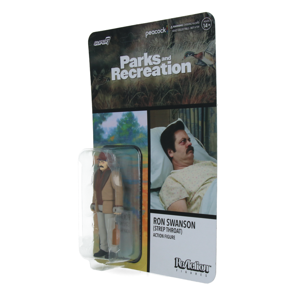 Ron Swanson (Strep Throat) - Parks and Recreation ReAction Figures Wave 4